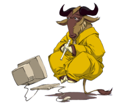 GNU qui lévite